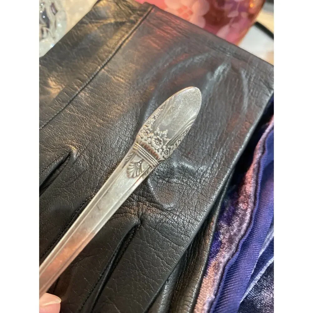 Vintage Silverplated Flatware Rogers First Love Teaspoons Set of 4 Art Deco 1937